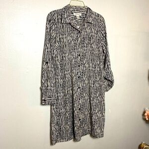 Motherhood Maternity Women's Button Front Dress Black & White Size Small